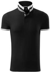 MALFINI Férfi galléros póló Collar Up - Fekete | 2XL (2560117)