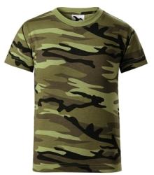 MALFINI Gyerek terepszínű póló Camouflage - Terepszínű zöld | 134 cm (8 éves) (1493410)