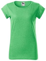 MALFINI Női póló Fusion - Zöld melírozott | XXL (164M617)