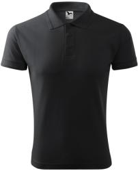 MALFINI Férfi galléros póló Pique Polo - Ebony gray | M (2039414)