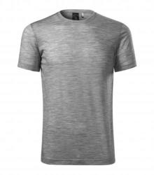 MALFINI Férfi póló Merino Rise - Sötétszürke melírozott | 3XL (1571218)