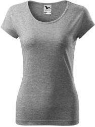 MALFINI Női póló Pure - Sötétszürke melírozott | XS (1221212)