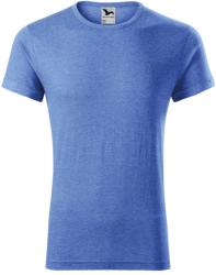 MALFINI Férfi póló Fusion - Kék melírozott | L (163M515)