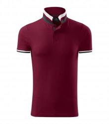 MALFINI Férfi galléros póló Collar Up - Garnet | 2XL (2568617)
