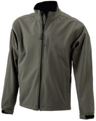 James & Nicholson (Daiber) Férfi softshell kabát JN135 - Olív | XL (1-JN135-144993)