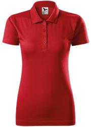 MALFINI Női puha galléros póló Single J. - Piros | XL (2230716)