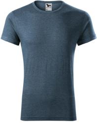 MALFINI Férfi póló Fusion - Sötét denim melírozott | S (163M213)