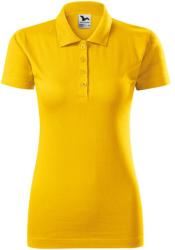 MALFINI Női puha galléros póló Single J. - Sárga | 2XL (2230417)