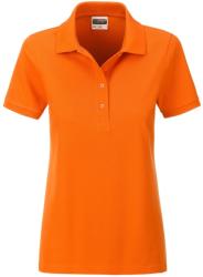 James & Nicholson Női galléros biopamut póló 8009 - Narancssárga | XL (1-8009-1755398)