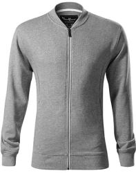 MALFINI Férfi felső Bomber - Sötétszürke melírozott | 3XL (4531218)