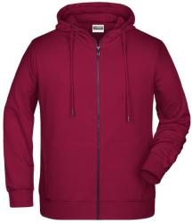 James & Nicholson (Daiber) Férfi cizpáros biopamut felső 8026 - Borvörös | 2XL (1-8026-1781006)