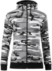 MALFINI Női pulóver Camo Zipper - Terepszínű szürke | 2XL (C203217)