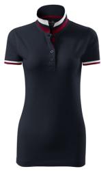 MALFINI Női galléros póló Collar Up - Sötét tengerészkék | S (2577713)