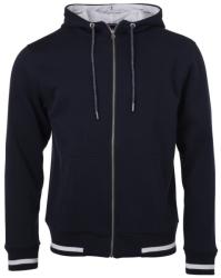 James & Nicholson (Daiber) Club férfi cipzáros kapucnis felső JN776 - Sötétkék / fehér | 2XL (1-JN776-1767489)