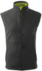 MALFINI Férfi softshell mellény Vision - Acélszürke | 3XL (5173618)