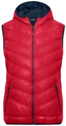 James & Nicholson (Daiber) Könnyű női pelyhes mellény JN1061 - Piros / sötétkék | 2XL (1-JN1061-1701351)