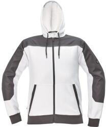 CERVA Férfi cipzáras pulóver CREMORNE - Fehér | 2XL (0306007580005)