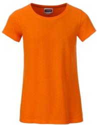 James & Nicholson Klasszikus lány biopamut póló 8007G - Narancssárga | XL (1-8007G-1754939)