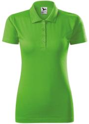 MALFINI Női puha galléros póló Single J. - Apple green | L (2239215)