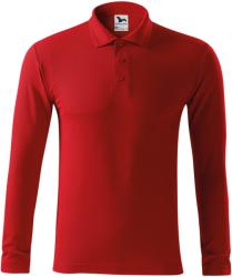 MALFINI Férfi hosszú ujjú galléros póló Pique Polo LS - Piros | 2XL (2210717)