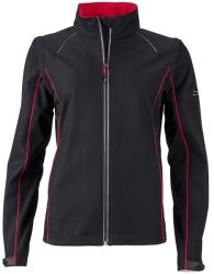 James & Nicholson (Daiber) Női softshell kabát 2v1 JN1121 - Fekete / piros | M (1-JN1121-1745128)