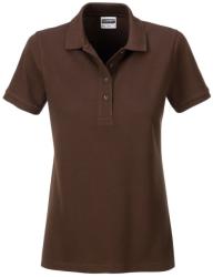 James & Nicholson (Daiber) Női galléros biopamut póló 8009 - Barna | XL (1-8009-1755333)