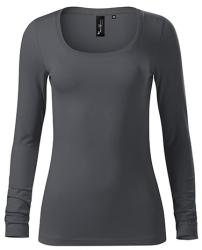 MALFINI Női hosszú ujjú póló Brave - Világos antracit | S (1568313)