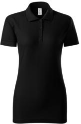 MALFINI Pique női galléros póló Joy - Fekete | XL (P220116)