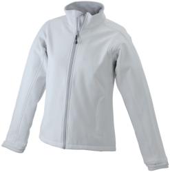 James & Nicholson Női softshell kabát JN137 - Szürkés-fehér | L (1-JN137-148157)