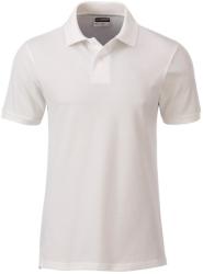 James & Nicholson (Daiber) Férfi galléros biopamut póló 8010 - Természetes | M (1-8010-1755501)