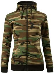 MALFINI Női pulóver Camo Zipper - Terepszínű barna | 2XL (C203317)