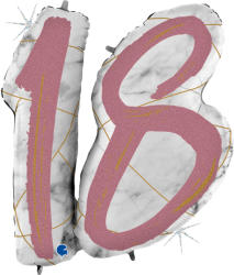 Grabo Balon folie set 18 ani majorat rose gold 97 cm - articole-petreceri - 29,99 RON