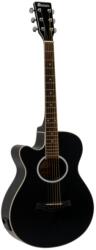Dimavery - AW-400 Balkezes Western gitár elektronikával fekete ajándék puhatok - hangszerdepo