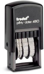 TRODAT Bélyegzõ dátum TRODAT 4810 ISO számmal megjelenített fekete ház fekete párna (4810ISO) - tonerpiac