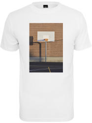 Mr. Tee Pizza Basketball Court Tee white