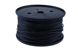  6551BK 1.0mm2 1 eres réz kábel fekete