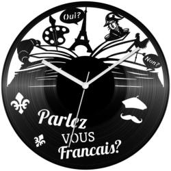 Francia nyelvtanár bakelit óra (bak-fo-072)