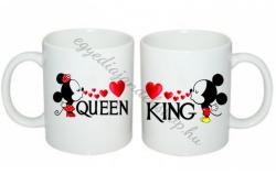 Queen és King páros bögre (Mickey) (378825)