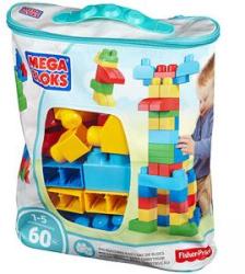 Mega Bloks Constructor Mega blocuri, plic, 60 de elemente, albastru, 175003