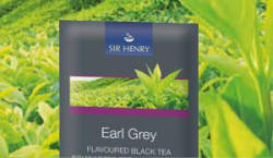 Sir Henry Earl Grey Tea 25x1, 75g egyenként csomagolva aromazáró tasakban (5050006)