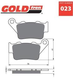 GOLDFREN Placute frana spate 023 K5 GOLDFREN