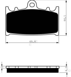 GOLDFREN Placute frana fata 032 S3 GOLDFREN