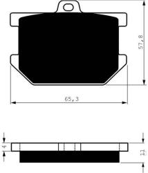 GOLDFREN Placute frana fata 082 AD GOLDFREN