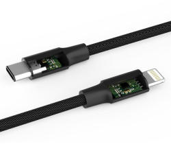 DEVIA Cablu Pheez Series Lightning la Type-C Black 1m-T. Verde 0.1 lei/buc (DVCPZTLBK) - vexio