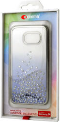 Comma Husa Comma Carcasa Unique Polka Samsung Galaxy S6 G920 Silver (Cristale Swarovski®, electroplacat) (CMPOLKAG920SV) - vexio