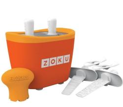 Zoku Aparat de inghetata ZOKU Quick Pop Maker ZK107 OR, 2 incinte, 7 minute, nu contine BFA, Portocaliu (ZK107 OR)