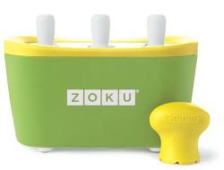 Zoku Aparat de inghetata ZOKU Quick Pop Maker ZK101 GN, 3 incinte, 7 minute, nu contine BPA, Verde (ZK101 GN)