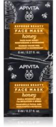  Apivita Express Beauty Honey hidratáló és tápláló maszk az arcra 2 x 8 ml