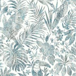 Dutch Wallcoverings Tapet model frunze și pasărea tucan, albastru L685-01 (426237)