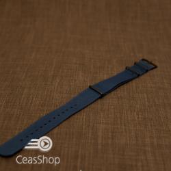  Curea NATO albastra 20mm catarame negre - 40045